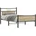 vidaXL Bettgestell 100 x 200 cm Braun