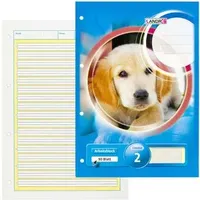 Landré Landre Arbeitsblock DIN A4, Lineatur 2, 2. Schuljahr, 80 g/qm