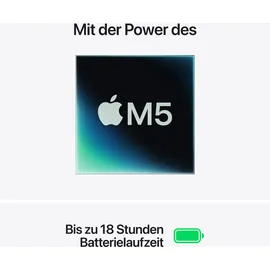 Apple MacBook Air M5 2026 13,6'' 24 GB RAM 1 TB SSD 10-Core GPU Silber