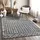 Sanat Boho Teppich – Moderner Teppich im Boho Stil, Geeignet für Wohnzimmer, Schlafzimmer, Flur, Esszimmer und Kinderzimmer – Vintage Grau, Größe: 160 x 230 cm