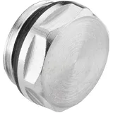 CORNAT Blindstopfen, selbstdichtend, 1/2" AG, Messing vernickelt