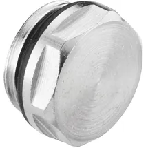 CORNAT Blindstopfen, selbstdichtend, 1/2" AG, Messing vernickelt