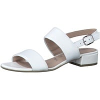 TAMARIS Damen Sandalen mit Absatz Leder Blockabsatz Sommer; WHITE/weiß; 41 EU