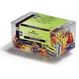 Durable Briefklammern 26mm VE=20x500 Stück farbig lackiert
