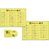 Stiefel Drachen-ABC - DUO-Schreibunterlage klein mit Musik-CD