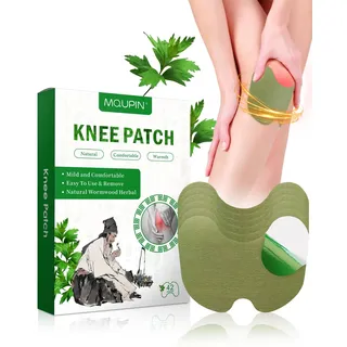 MQUPIN Knie Schmerzlinderung Patch,42 Pcs Schmerzlinderung Patches, Wormwood Schmerzlinderung Patches für Knie, Rücken, Nacken, Schulter