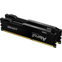 Kingston FURY Beast schwarz DIMM Kit 16GB, DDR3-1600, CL10-10-10
