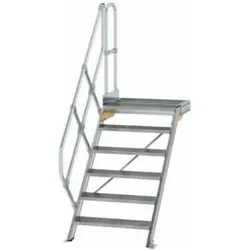 MUNK Aluminium-Treppe Plattform 45° 6 Stufen