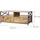 Relaxdays TV-Lowboard 120 x 40 cm Braun/Schwarz Holzwerkstoff/Stahl