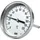 Riegler Bimetallthermometer, hochw. Ausf., L1=100/L2=80, Ø 63, 0°C bis 250°C