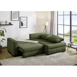 Jockenhöfer Eckcouch Polyester L-Form 2-Sitzer Grün