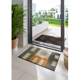 Wash+Dry Home Letters 50 x 75 cm Grau/Rot