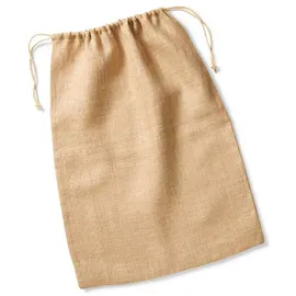 Westford Mill Jute Tasche mit Zugkordel Natural 30 x 45 cm