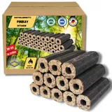 BAVAFIRE 240kg Pinikay Hartholzbriketts - Premium Octagon Buche Holzbriketts - 24x10 kg Gebinde - nachhaltiges und ressourcenschonendes Heizen in Kamin & Ofen ohne Bindemittel