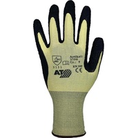 ASATEX Handschuhe Gr.10 gelb/schwarz EN 388 PSA II Nyl.m.Naturlatex ASATEX