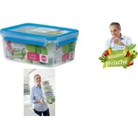 Emsa Frischhaltedose CLIP & CLOSE 6,0 cm hoch transparent 2,6 l, 1 St.