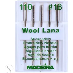 Madeira Stick-Nadeln Lana 5er Packung Stärke 110