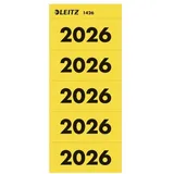 Leitz Selbstklebende Inhaltsschilder 1425 »Jahreszahlen 2026« gelb, 8 cm