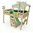 Wickey Etagenbett CrAzY Snuggy 90 x 200 cm Kiefer massiv natur grün