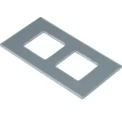 Hager GTVDM082 Montageplatte f. Geräteträger GTVD200/300 Datenmodul 2-fach RJ45 20,1x19,5mm.Montageplatte zur Aufnahme von Daten-, Audio-, Video-,