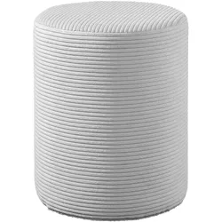 Polsterhocker MAINTAL "Wiesenbach", grau, Cord, Hocker, in Cord Bezug