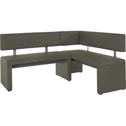 Eckbank HOME AFFAIRE "Charissa", grün (khakifarben (arizona 4421)), B:170cm H:90cm T:140cm, Massivholz, Holzwerkstoff, Sitzbänke, in 3 Größen, verschiedene Qualitäten