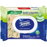 Tempo Feuchtes Toilettenpapier Sanft & Sensitiv Duo-Pack 1-lagig, 2x 42 Tücher