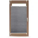 Relaxdays Estika Plissee zum kleben innenrahmen - - cm x cm - ohne Bohren, Plissee kleben, Rollos für Fenster ohne Bohren, Jalousien Fenster für innen, Fenster plissee