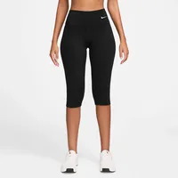 Nike W NK DF ONE HR CAPRI TIGHT WT BLACK/WHITE M