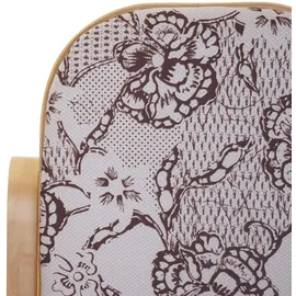 Mendler Schaukelstuhl M41 Jacquard 55 x 90 x 55 cm Braun