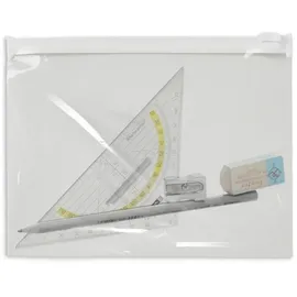 topmatic® Gleitverschlussbeutel 20,0 x 15,0 cm transparent/weiß 70 my, 1 St.