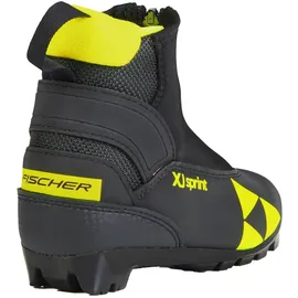 Fischer XJ Sprint Junior Langlaufskischuhe Schwarz/Gelb 31