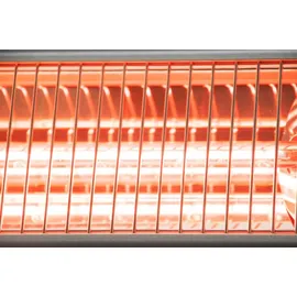 Jet-Line Elektrische Heizlampe Terrassenlampe 54,7 x 12,7 x 9 cm PEGASUS Silber Wandmontage elektrisch Wärme für Terrasse