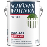 SCHÖNER WOHNEN Protect Weißlack 2,5 l seidenmatt