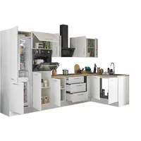 BASIC by Balculina Winkelküche L-Form 330 x 175 cm weiß