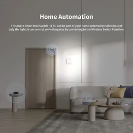 Aqara Smart Wall Switch H1 (No Neutral, Single Rocker) weiß (HomeKit)