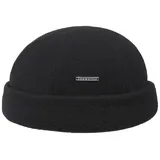 Stetson Baskenmütze Docker Cap mit Fleece-Futter aus Wolle und Kaschmir schwarz 63/XXL