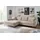 trends by hg Ecksofa Summer, 2 Teile, hochwertiger Stoff mit edlem Metallfuß beige 278 cm x 106 cm x 174 cm
