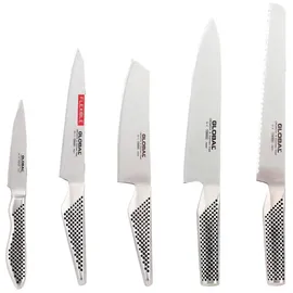 Global Messerset 5-tlg. Silber