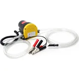 Wiltec Ölabsaugpumpe 12 V 60 W, 130 x 130 x 85 mm, 1,5 l/min, Absaugpumpe für Diesel, Biodiesel, Heizöl, Dieselpumpe Ölpumpe Heizölpumpe für den Ölwechsel
