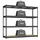Songmics Schwerlastregal MDF 60 x 200 x 183 cm tintenschwarz