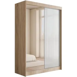 altdecor Schiebetürenschrank VESLI 120 x 215 x 61 cm Beige