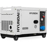 HYUNDAI Silent Diesel Generator, Stromerzeuger mit 6.5 kW (230 V) Leistung, Notstromaggregat für Baustellen, Stromgenerator für Notstromversorgung, Stromaggregat (DHY8600SE mit 230V Anschluss)