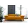 W.Schillig Couch Leder 3-Sitzer Gelb