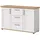 inn.furn Sideboard 129 x 80 cm Weiß / Lärche / Eiche Artisan