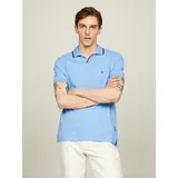 Tommy Hilfiger Poloshirt »RWB TIPPED V COLLAR REG POLO«, blau