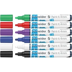 Schneider Acrylmarker Paint-It 320 4mm VE=5x6 Farben