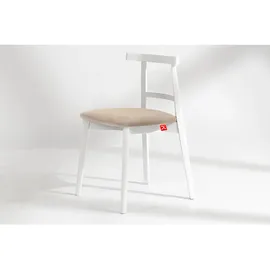 Konsimo Holzstuhl 2er-Set ¦ creme ¦ Maße (cm): B: 47 H: 76