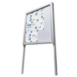 Showdown® Displays Gestell für Schaukästen silber 12x DIN A4, 1 St.