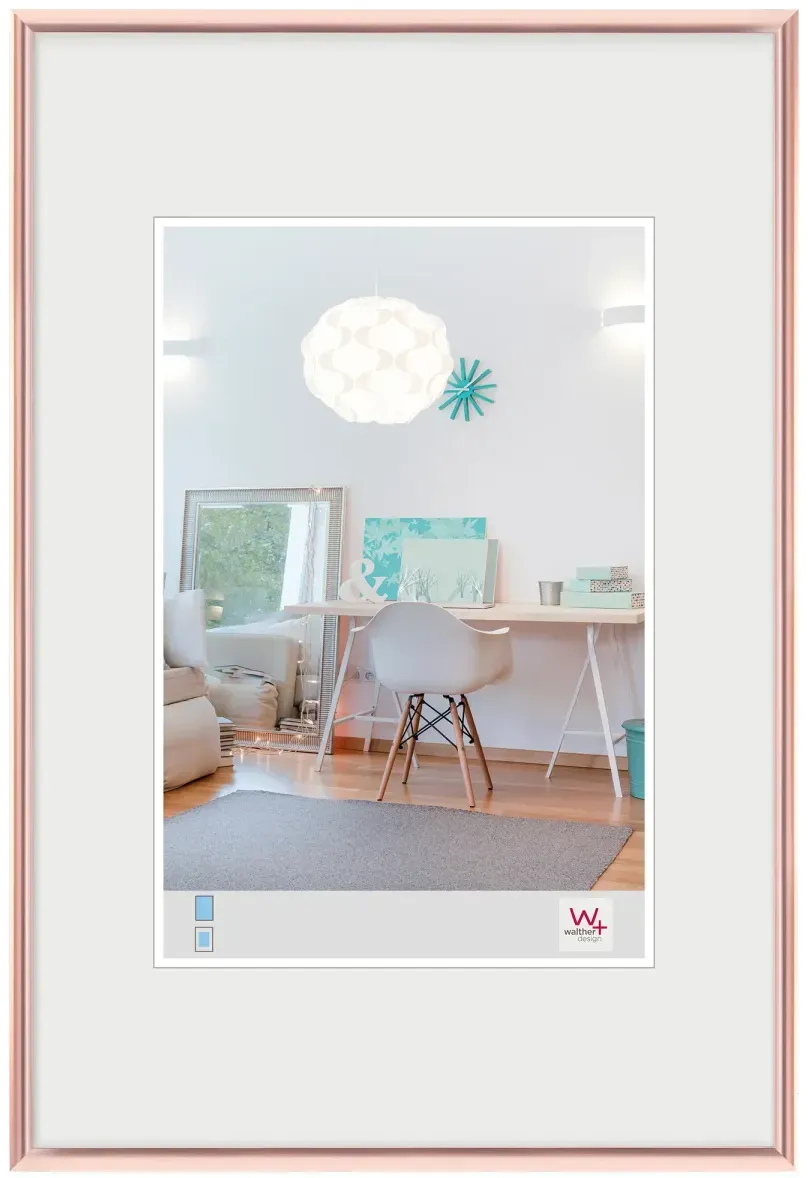 Walther Bilderrahmen New Lifestyle Kunststoff Normalglas / Floatglas / Rosegold ...